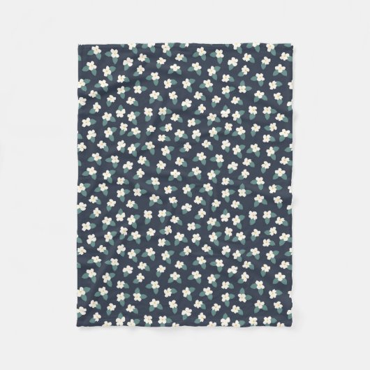 Couverture Polaire Dessin de fleurs (Devant)