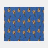 Couverture Polaire Dessin de guitare (Devant (Horizontal))