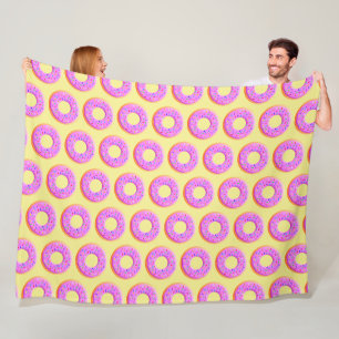 Couverture Polaire Dessin De Mignonne Donut Avec Des Saupoudrages