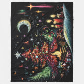 Couverture Polaire Dessin de Noël Whimsical Hard Pastel (Devant)