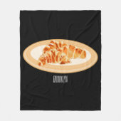 Couverture Polaire Dessin du Croissant (Devant)