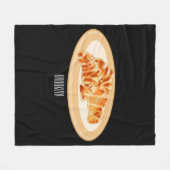 Couverture Polaire Dessin du Croissant (Devant (Horizontal))