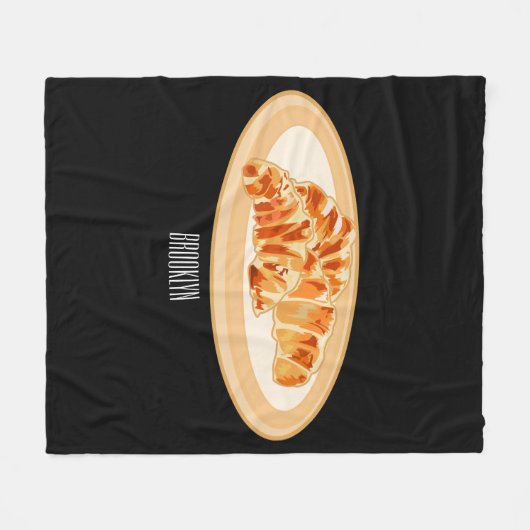 Couverture Polaire Dessin du Croissant (Devant (Horizontal))