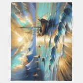 Couverture Polaire Dessin dur Pastel Bateaux Eau (Devant)