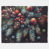 Couverture Polaire Dessin dur Pastel Motifs de Noël (Devant (Horizontal))