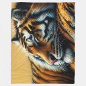 Couverture Polaire Dessin dur Pastel Sleeping Tiger (Devant)