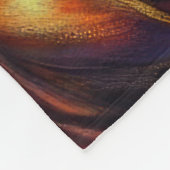 Couverture Polaire Dessin floral Noël Fête Florale Initiale (Coin)