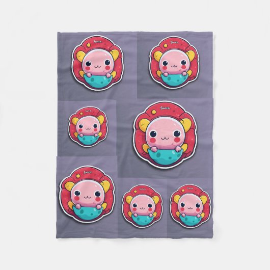 Couverture Polaire Dessin humoristique minimal (Devant)