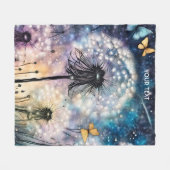 Couverture Polaire Dessin Imaginaire Fleur Fleur Mignonne (Devant (Horizontal))