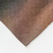 Couverture Polaire Dessin orange de chat tigré courbé (Coin)