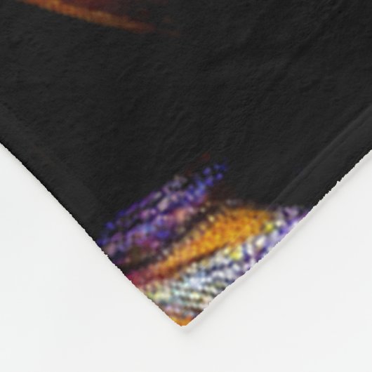 Couverture Polaire Dessin Pastel Dessin Fleur de Noël (Coin)