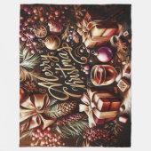 Couverture Polaire Dessin pastel d'un Whimsical de Noël (Devant)