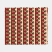 Couverture Polaire Dessin Ridgeback Puppy - Joyeux Noël (Devant (Horizontal))