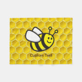 Couverture Polaire Dessin sur les abeilles (Devant (Horizontal))