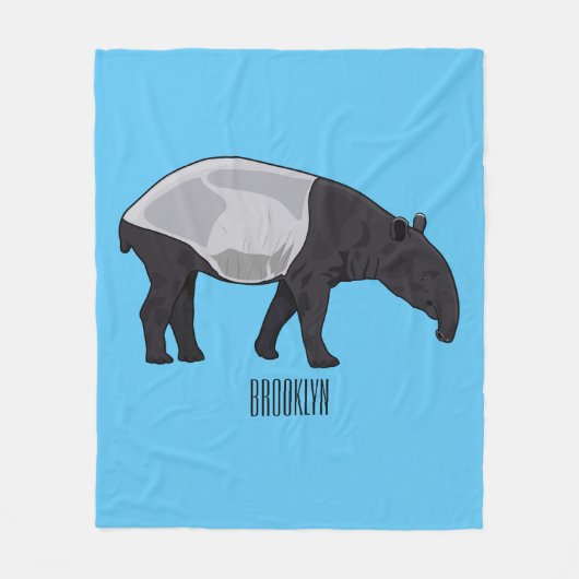 Couverture Polaire Dessin sur Tapir (Devant)