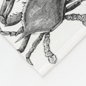 Couverture Polaire Dessin vintage de crabe (Coin)