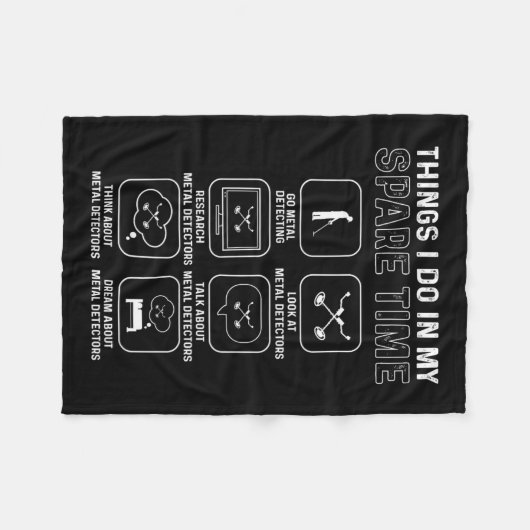 Couverture Polaire Détecteur de métal. Chasse Relique. Détection des (Devant (Horizontal))