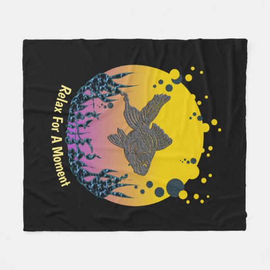 Couverture Polaire Détendez-Vous Sous La Mer Personnalisez (Devant (Horizontal))