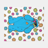 Couverture Polaire Détroyer Cookie MonsterDonut (Devant (Horizontal))