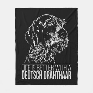 Couverture Polaire Deutsch Drahthaar vie meilleur chien dire