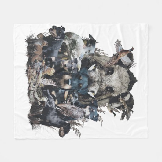 Couverture Polaire Deutscher Jagdterrier (Devant (Horizontal))