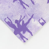 Couverture Polaire Deux Ballerinas Lavender Personnalisé (Coin)