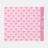 Couverture Polaire Deux Ballerinas Rose Personnalisé (Devant (Horizontal))