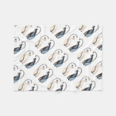 Couverture Polaire Deux chats amoureux (Devant (Horizontal))