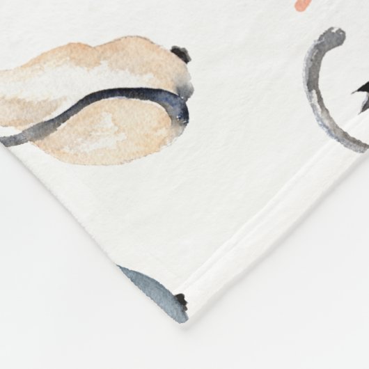 Couverture Polaire Deux chats amoureux (Coin)