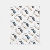 Couverture Polaire Deux chats amoureux (Devant)