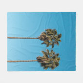 Couverture Polaire Deux cocotiers verts (Devant (Horizontal))