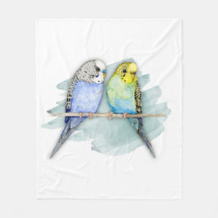 Couverture Polaire Deux couleurs d'aquarelle de potes mignons