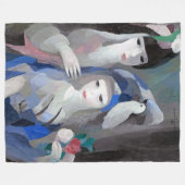 Couverture Polaire Deux dame et une colombe, Marie Laurencin (Devant (Horizontal))