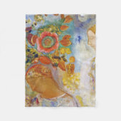 Couverture Polaire Deux jeunes filles parmi les fleurs, Redon (Devant)