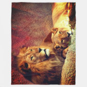 Couverture Polaire Deux Lions (Devant)