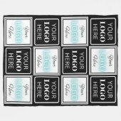 Couverture Polaire Deux Logos Événement Blanc Simple (Devant (Horizontal))