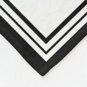 Couverture Polaire Deux Logos Événement Blanc Simple (Coin)