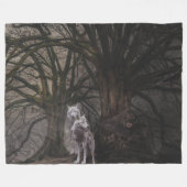 Couverture Polaire DEUX LOUPS et un WEREWOLF (Devant (Horizontal))