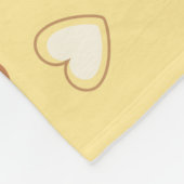 Couverture Polaire Deux mignons petits moutons sur jaune (Coin)