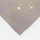 Couverture Polaire Deux petits anges dans un art nocturne scintillant (Coin)