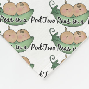 Couverture Polaire Deux petits pois dans une serviette jumelée
