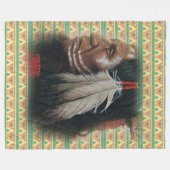 Couverture Polaire Deux plumes (Devant (Horizontal))