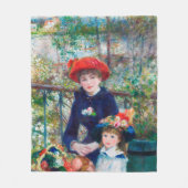 Couverture Polaire Deux Soeurs - Renoir Impressionniste (Devant)