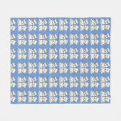 Couverture Polaire Deux Westies (Devant (Horizontal))