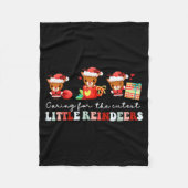 Couverture Polaire Devdoxtee Caring For The Cutest Reindeers Mother B (Devant)