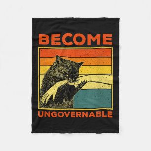 Couverture Polaire Devenir ingouvernable - Black Cat Mâle de morsure