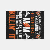 Couverture Polaire Devenir Un Drapeau Football Maman D'Un Drapeau Foo (Devant (Horizontal))