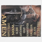 COUVERTURE POLAIRE DEVIL M'A VU AVEC MA TÊTE EN DESSOUS (Devant (Horizontal))