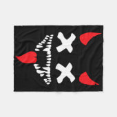 Couverture Polaire Devil Visage Lazy Halloween Costume d'effroi Dépla (Devant (Horizontal))