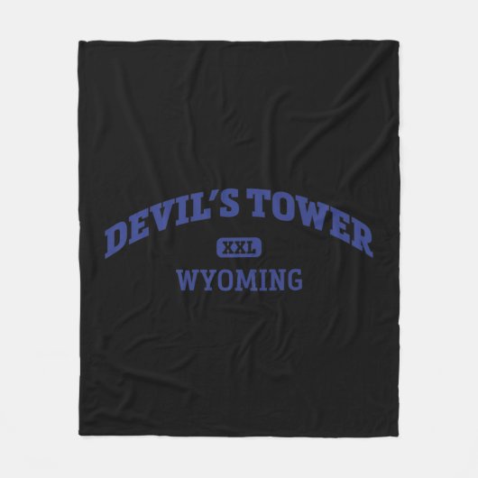 Couverture Polaire Devil's Tower College Style Rock Escalade Area Des (Devant)